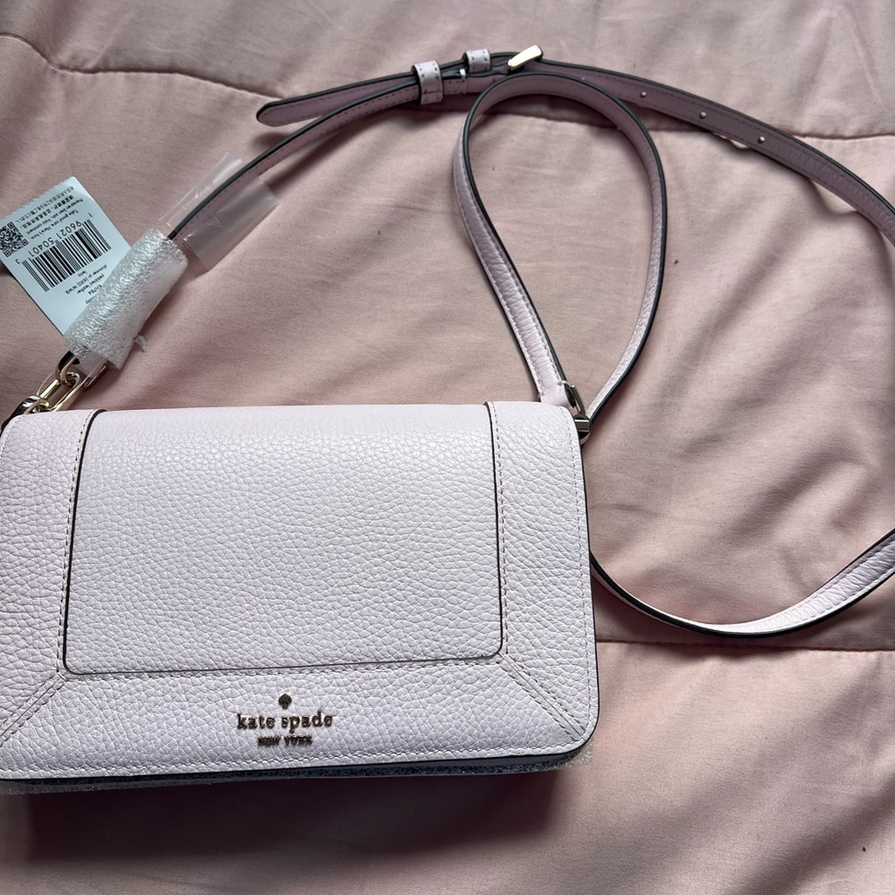 Kate Spade Pink Pebbled Leather Crossbody